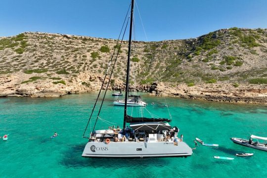 Catamaran Sailing in Palma Mallorca includes Aperitif and BBQ