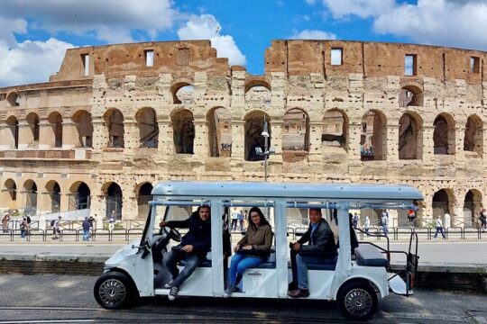 Tour of Rome in 7 seater Golf Cart