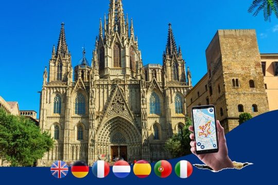 Barcelona Gothic Quarter: Walking Tour with Audio Guide on App