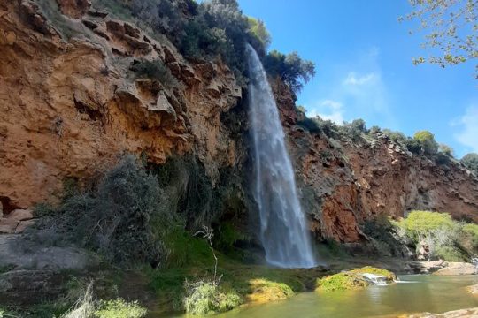 Sightseeing Tour in Port Saplaya, Sant Josep, and Waterfalls
