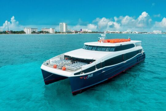 To Isla Mujeres FERRY by Xcaret from Cancun