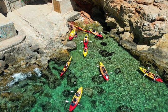 Guided Sea Cave Tour with Kayaking and Snorkeling in Ibiza
