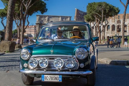 Rome Aperitifs Tour in Mini Cooper Classic , Ancient Highlights