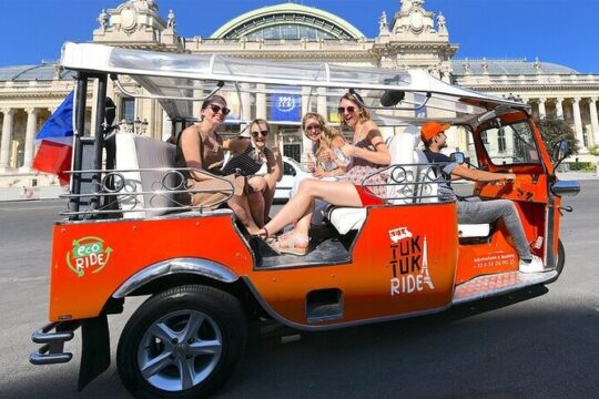 1h30 Private Electric Tuktuk Tour in Paris
