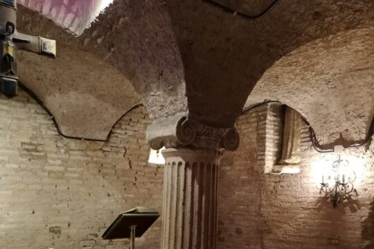 San Salvatore on air. CRYPT, extraordinary opening with Olga