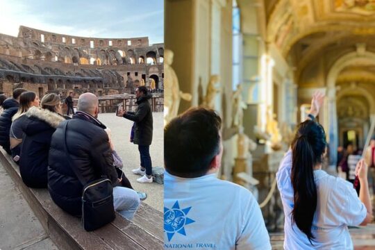 Combo Colosseum with Arena and Vatican Museums sharing tour