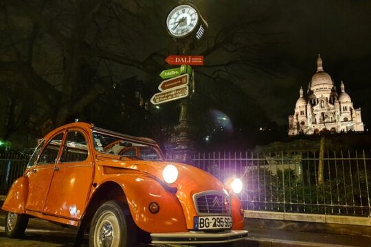 Experience the Magic of Paris By Night: A 2-Hour Iconic 2CV Tour