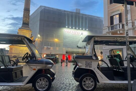 Golf Cart Private Twilight Tour in Rome