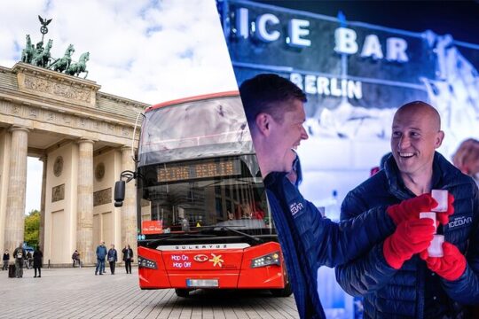 Berlin Combo: Hop-On-Hop-Off Bus and Icebar Ticket