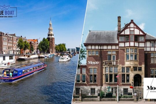 75-minute Amsterdam Canal Cruise and Moco Museum