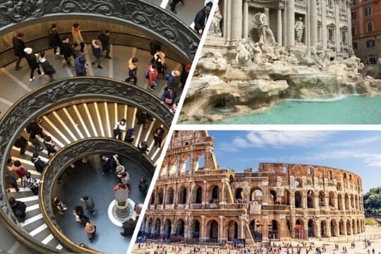 Full Day Rome: Colosseum Arena, Vatican City & Central Rome Tour