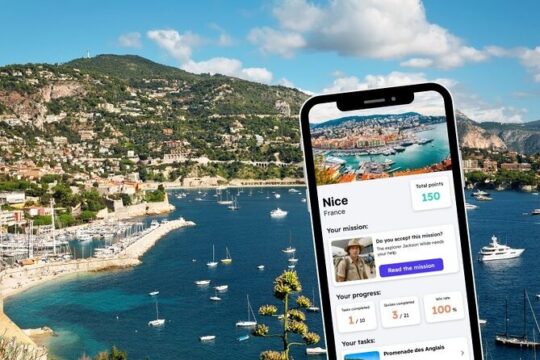 Exploration Game and City Tour in Nice France with your Phone