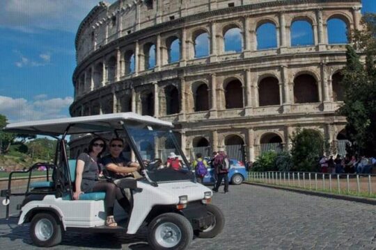 Full day private guided tour of Rome by golf-cart & Colosseum and Roman Forum