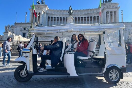 Rome Electric Tuk-Tuk Private City Tour